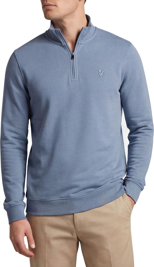Lyle & Scott SuperFein Halbzip-Pullover