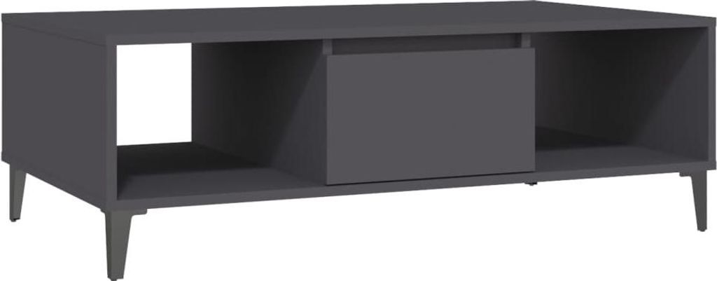 vidaXL Couchtisch Grau 103,5x60x35 cm Holzwerkstoff