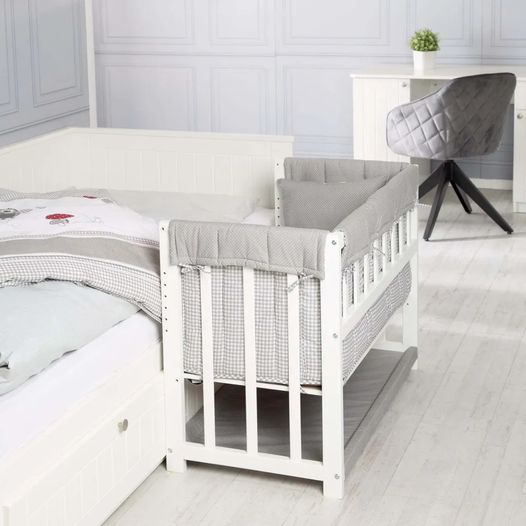 Lit 4 en 1 roba Adam & Eule - Lit d'appoint bébé blanc multifonction - 5