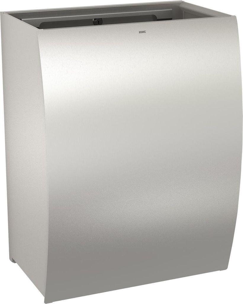KWC AR Abfallbehälter, STRATOS, Edelstahl, Aufputz, 396x521x270 mm, 45l