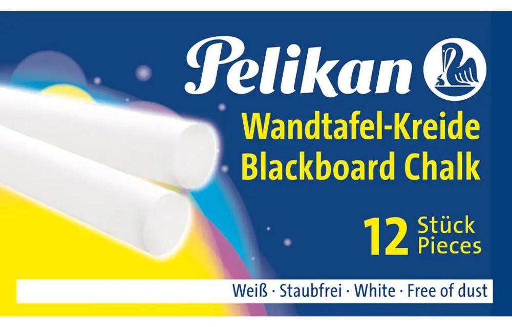 Pelikan Wandtafelkreide 755 weiß 12 Stk. Faltschachtel Immagine del prodotto 
