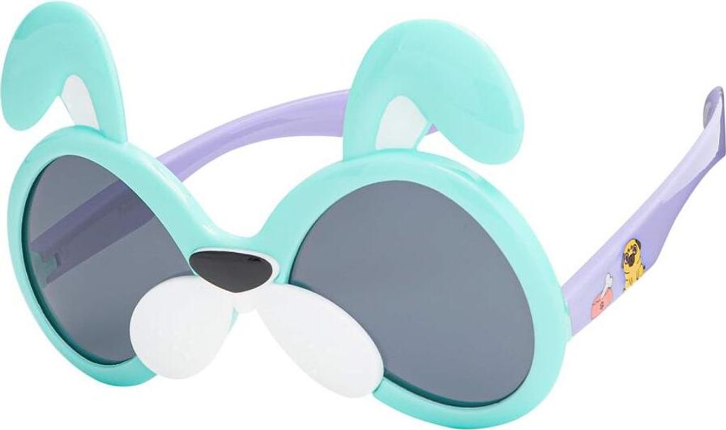 Jungen Mädchen Kinder Sonnen Brille Motiv Welpen Brille 30459 Grün-Lila