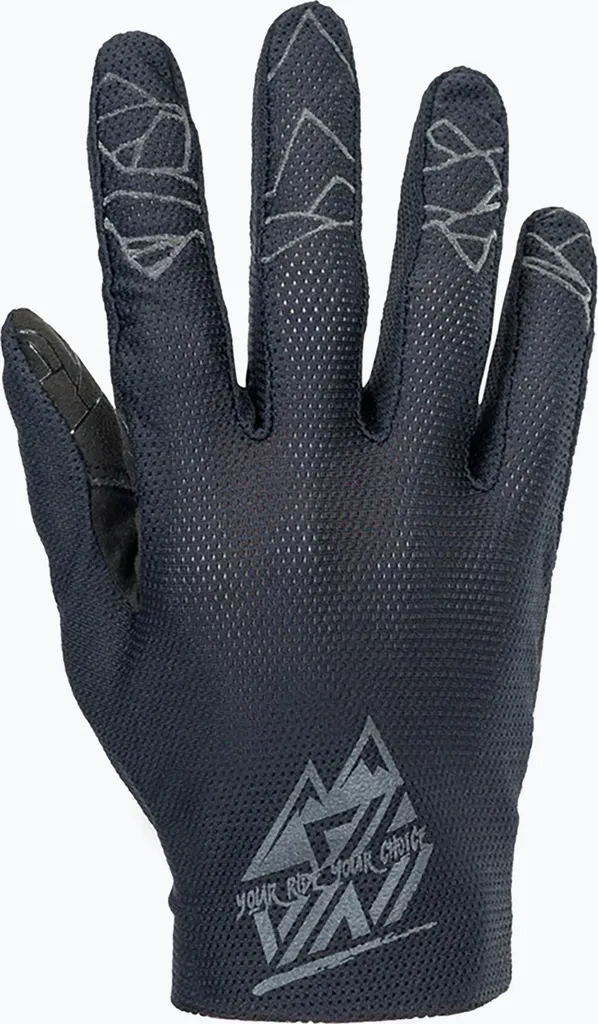 Gants de vélo respirants SILVINI Gerano avec paume antidérapante noire