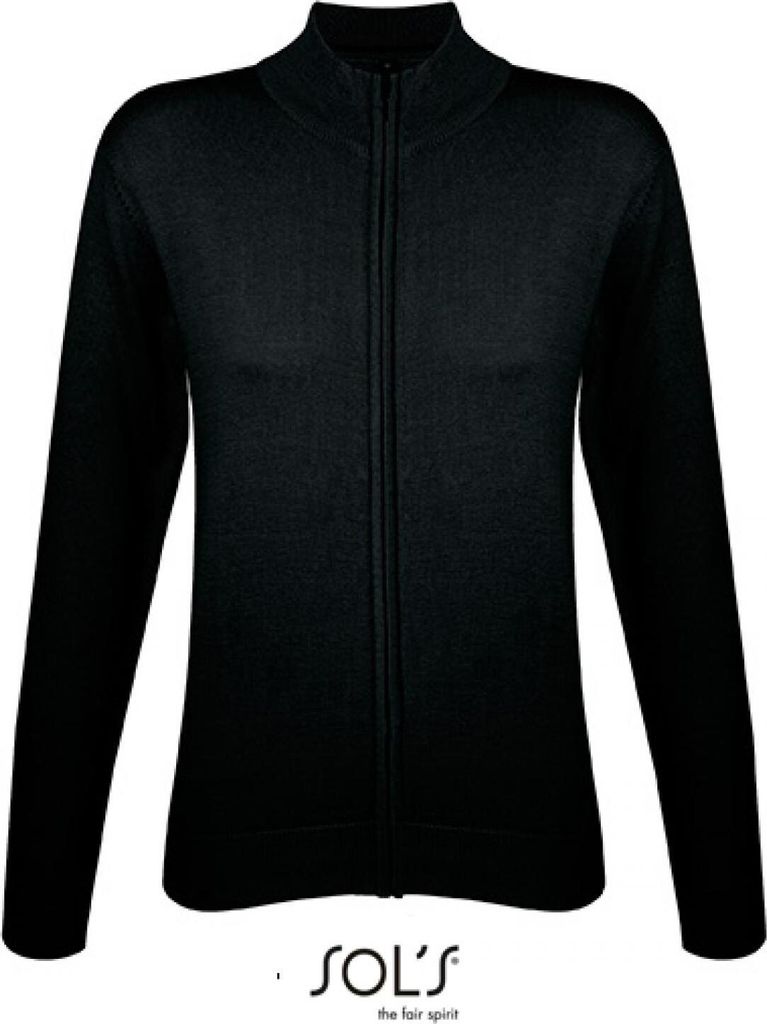 SOLs 00550 | Zipped Knitted Cardigan Gordon Women - Farbe: Black - Größe: XXL