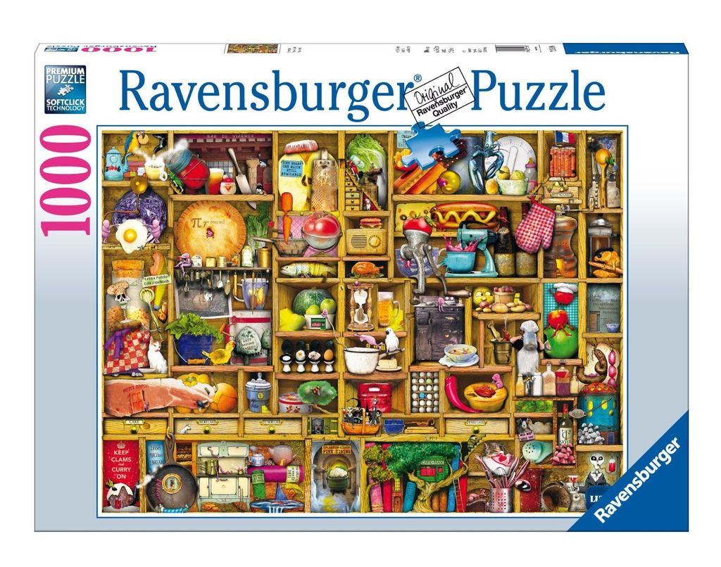 1000 Teile Ravensburger Puzzle Colin Thompson Kurioses Küchenregal 19298