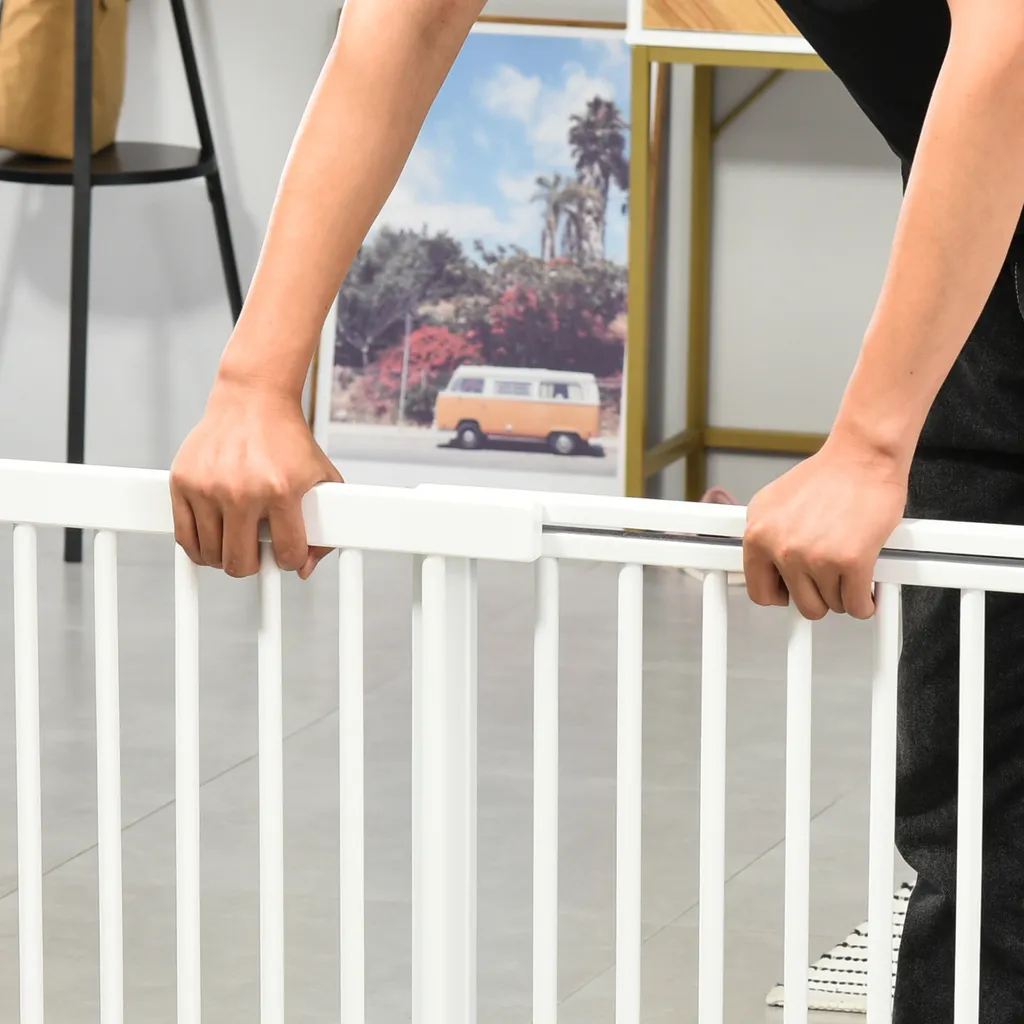 Barrière chien sans perçage pour grands passages longueur modulable - 8