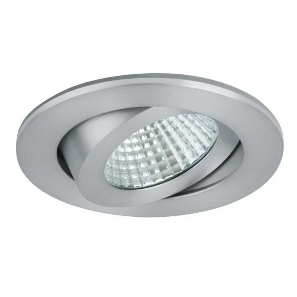 Luminaire encastré plafond LED 6W Brumberg alu blanc chaud pour salon