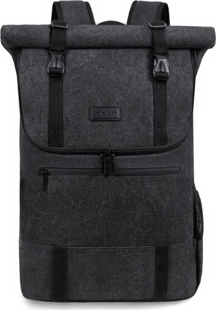 LOVEVOOK Zaino Rolltop 17,3 pollici impermeabile Uni Work Travelling Business