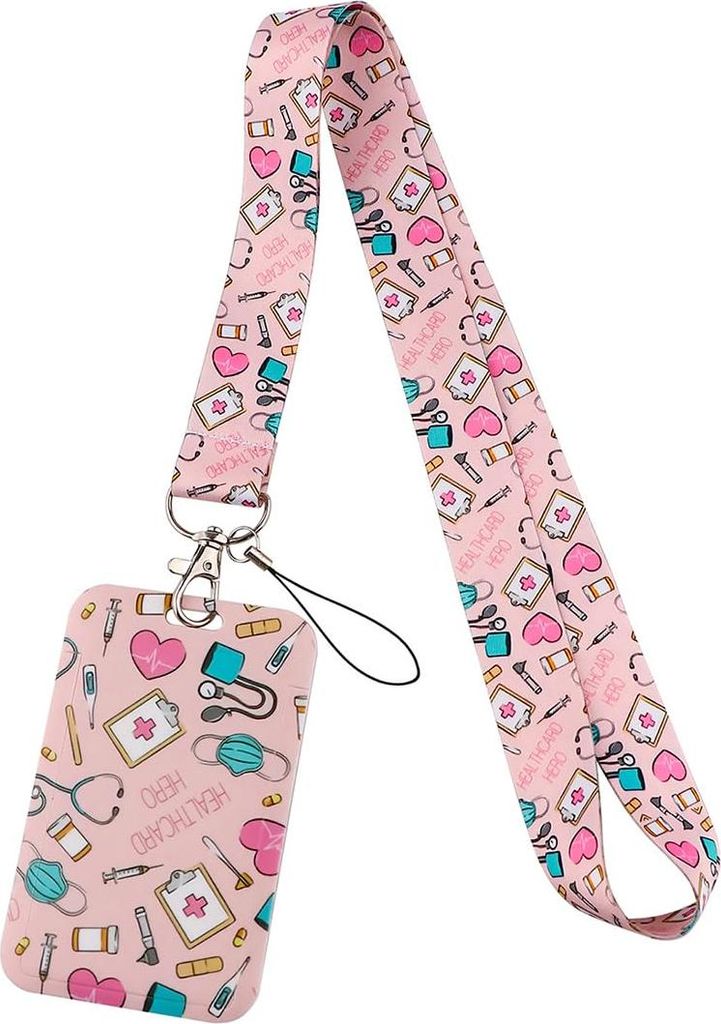 ID-Kartenhalter mit Schnur - ideal für ID-Karten und Mobiltelefone - perfekt für Ärzte, Krankenschwestern, Büros, Schulen - Unisex-Design für ...