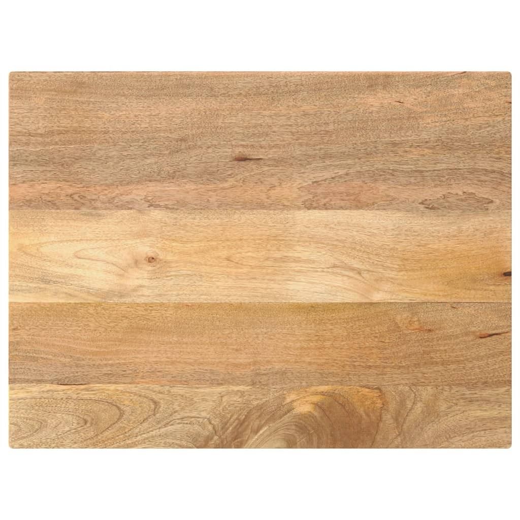 Eleganten-Stil Tischplatte 80x60x3,8 cm Rechteckig Massivholz Mango DE4902570