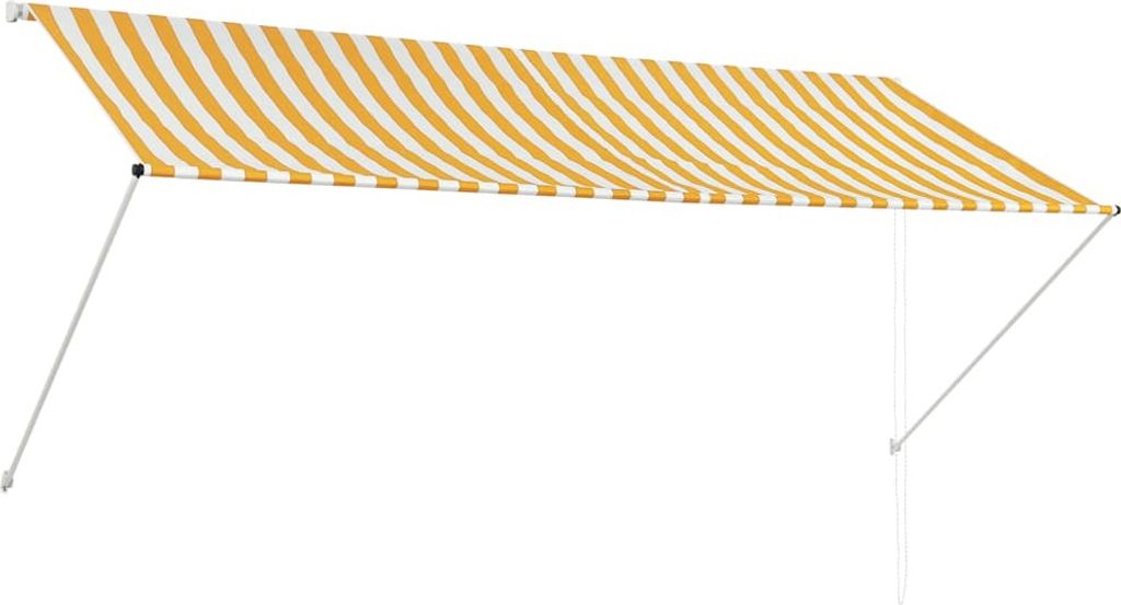 vidaXL Einziehbare Markise 300×150 cm Gelb und Weiß