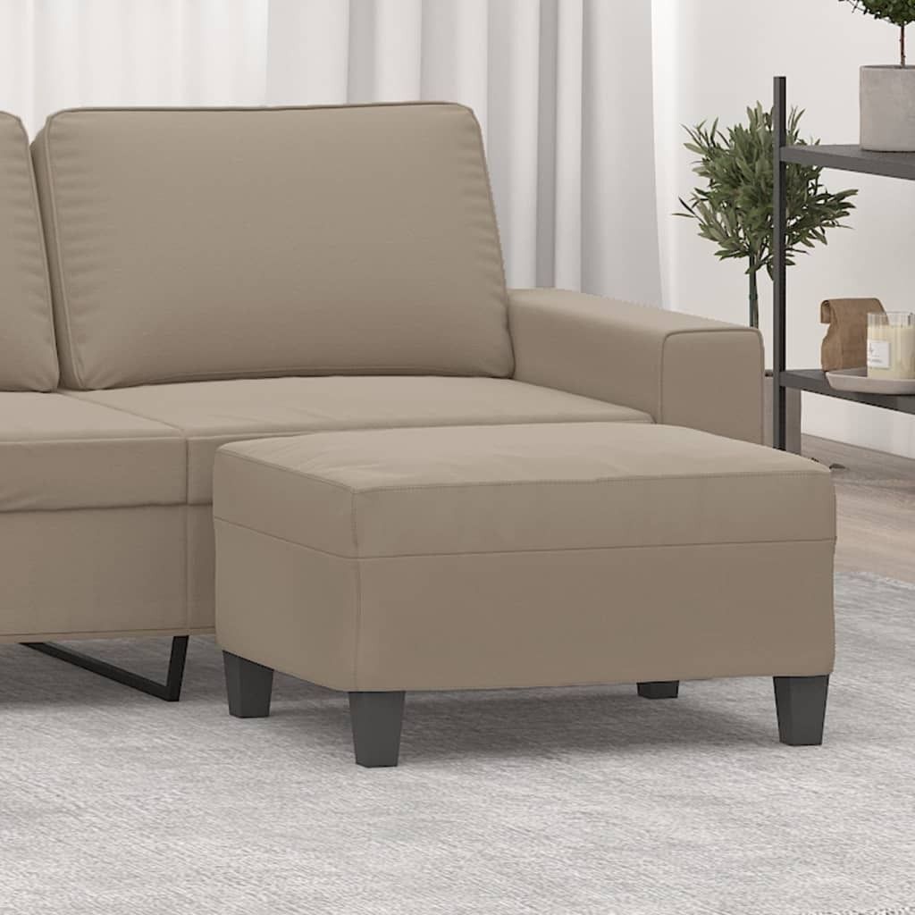 The Living Store Fußhocker Taupe 70x55x41 cm Mikrofasergewebe