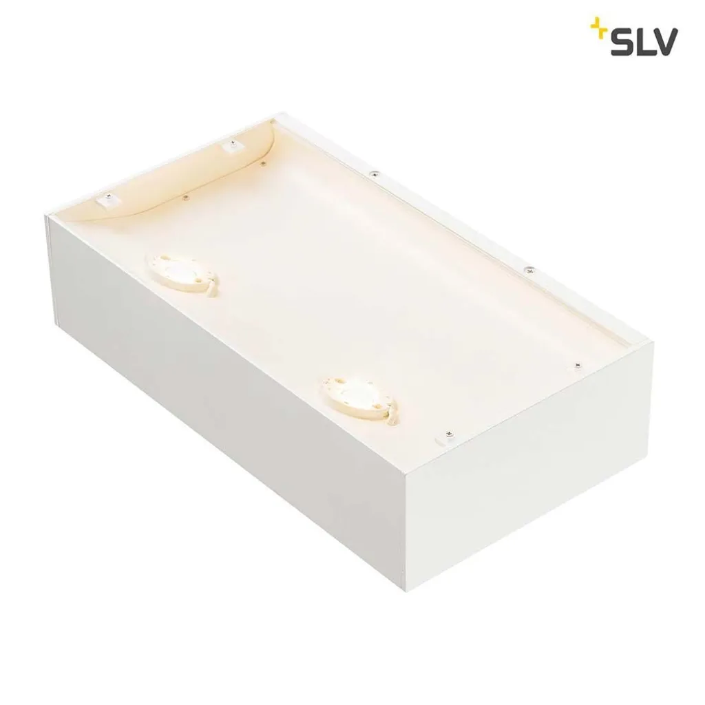 Applique LED 1000423 SLV Shell 30 blanche avec éclairage blanc chaud 30cm