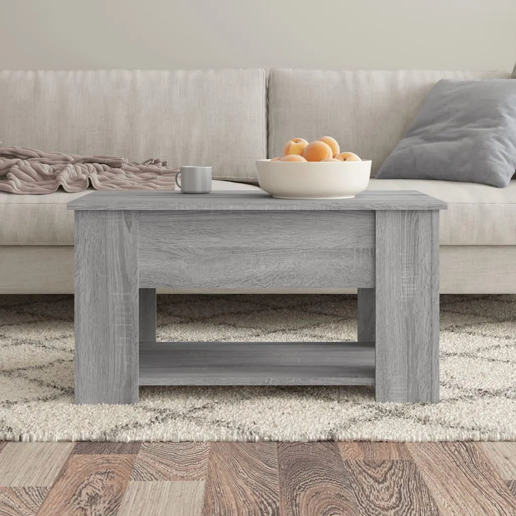 Tavolino Grigio Sonoma vidaXL - Arredo Salotto Pratico 79x49x41cm - 3