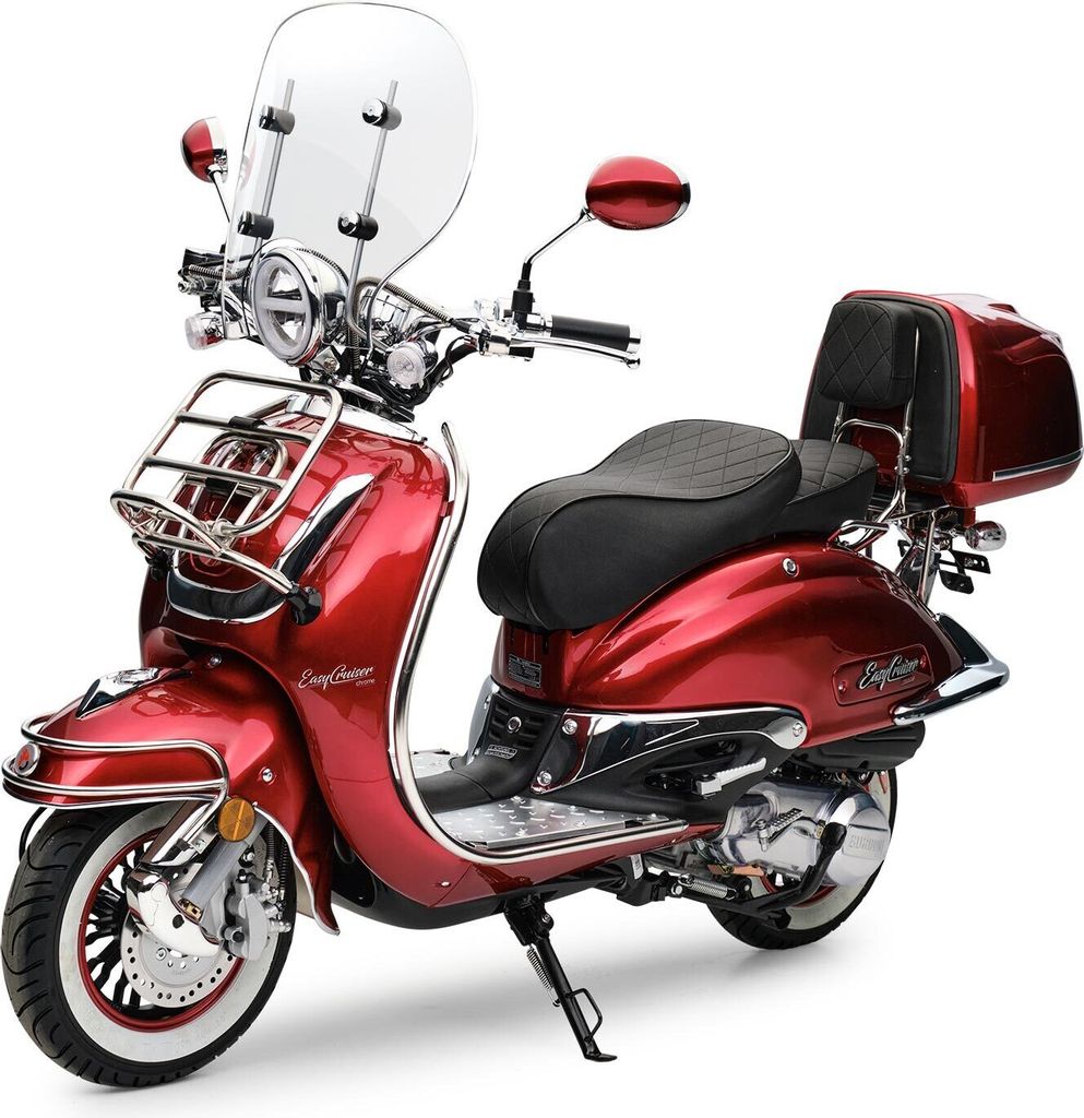 Motorroller 125 ccm Burnout EasyCruiser Dunkelrot Metallic Produktbild 