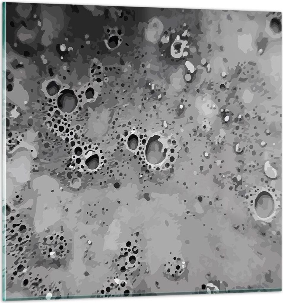Bilder auf glas - Abstraktion modern - 40x40cm - Glasbilder - Wandbilder - Kunstdruck - zum Aufhängen bereit - Wanddekoration aus Glas - Glas Bild...