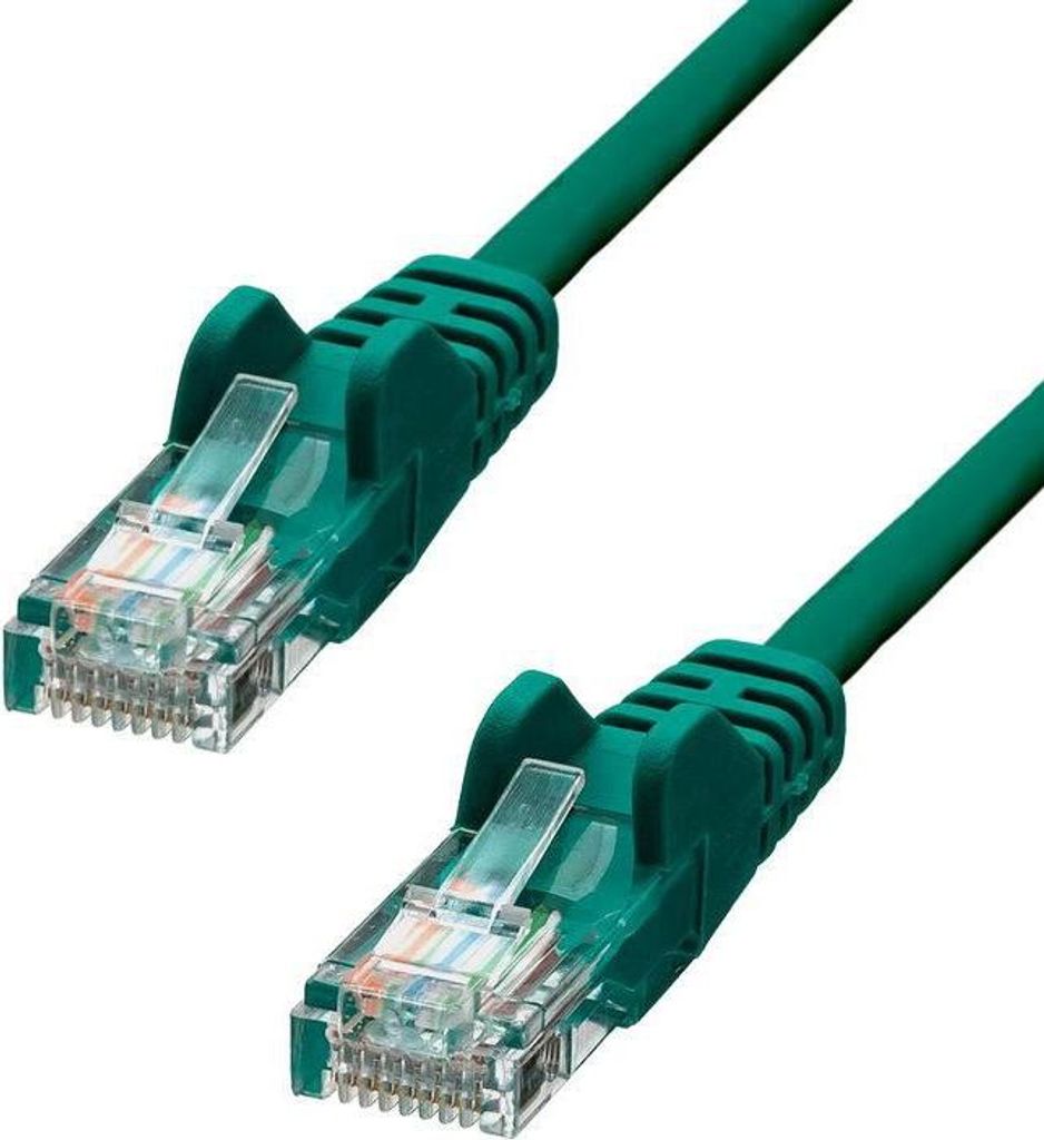ProXtend CAT5e U/UTP CCA PVC-Ethernet-Kabel, Grün, 25 cm, V-5UTP-0025GR