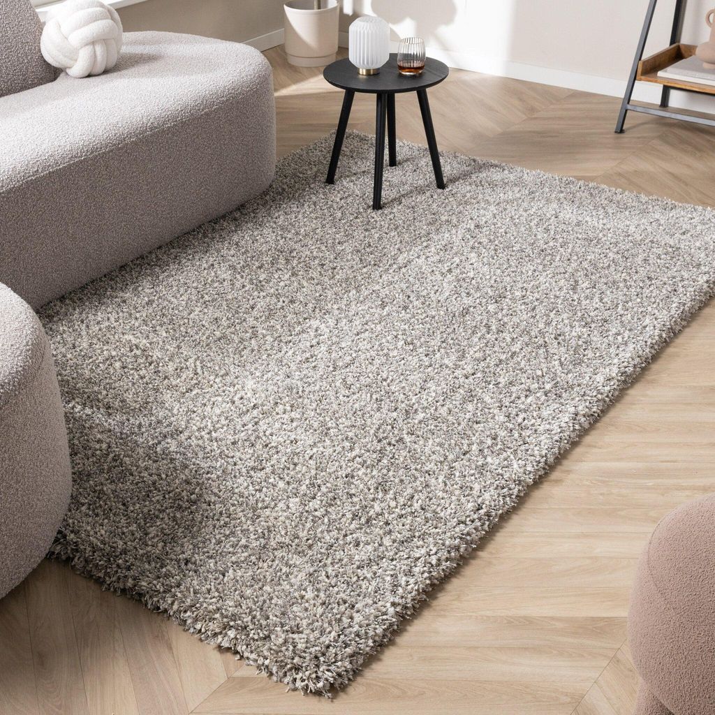 Volero - Hochflor Wohnzimmer Teppich - Yves Hellgrau - 240x340 cm - Wohnzimmer, Schlafzimmer - Klassik, Ländlich, Modern