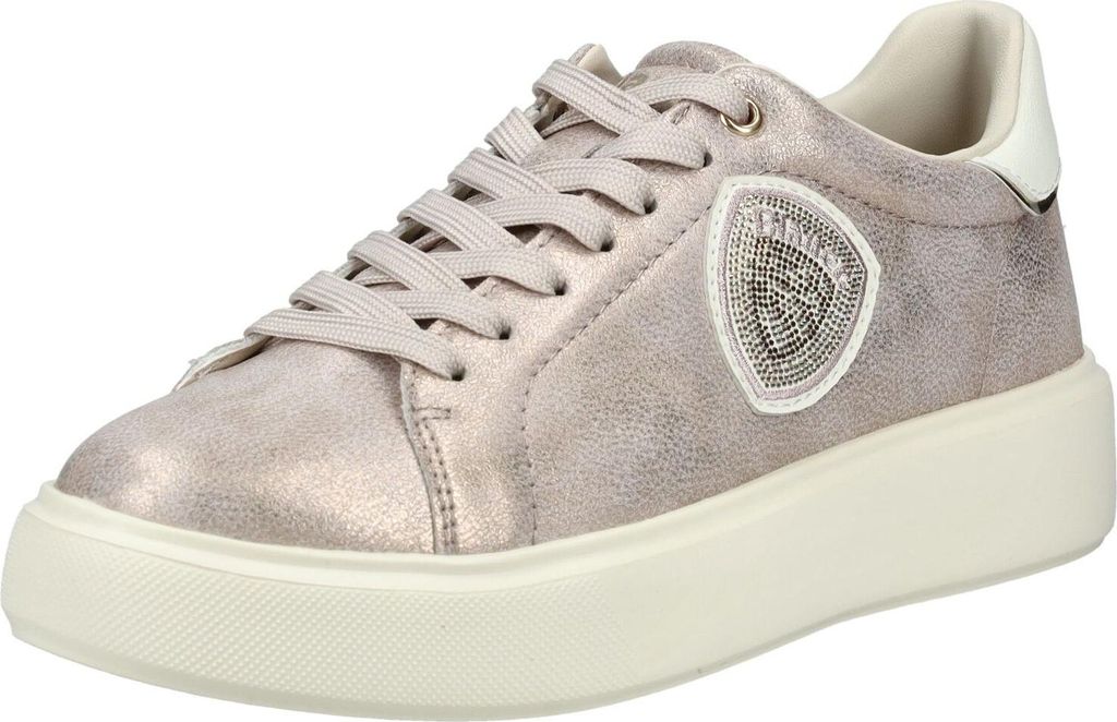 Blauer Sneaker Sneaker Kunstleder