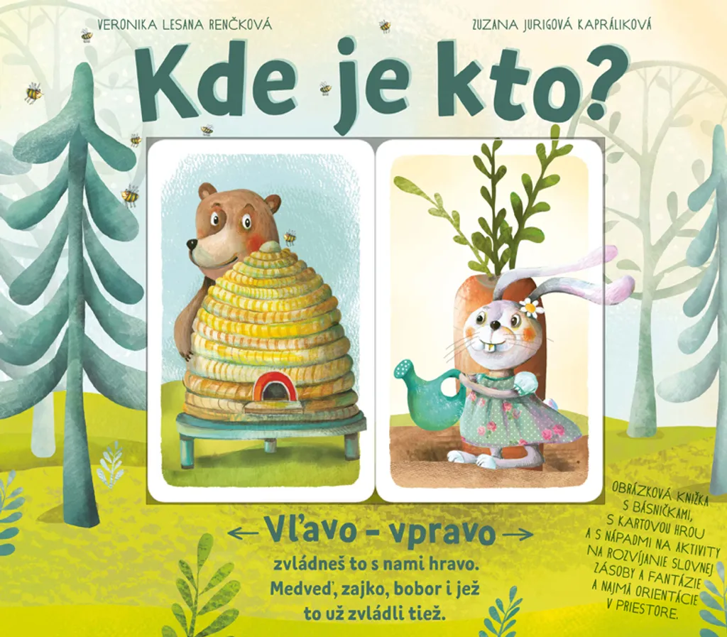 Livre illustré enfant Kde je kto? apprentissage de l'espace