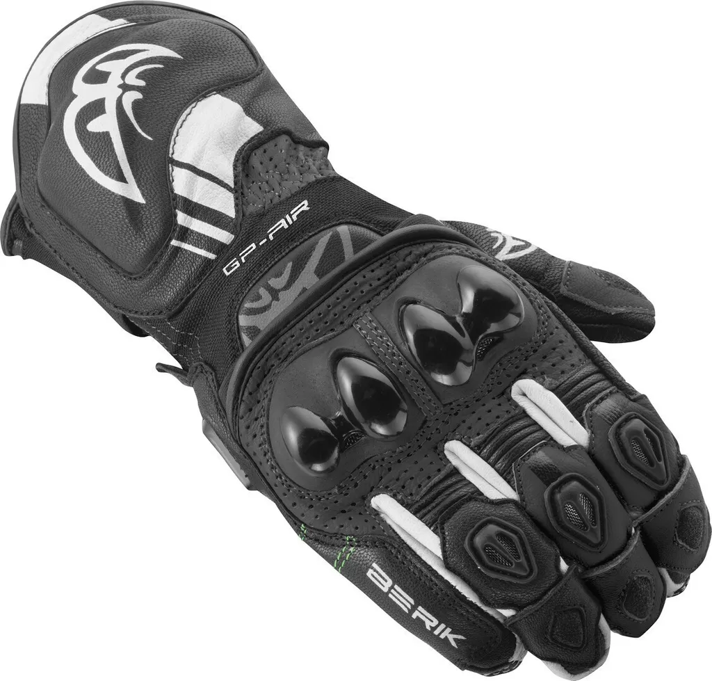 Gants moto Berik Spa Evo Noir en cuir taille XS pour pilotage sportif