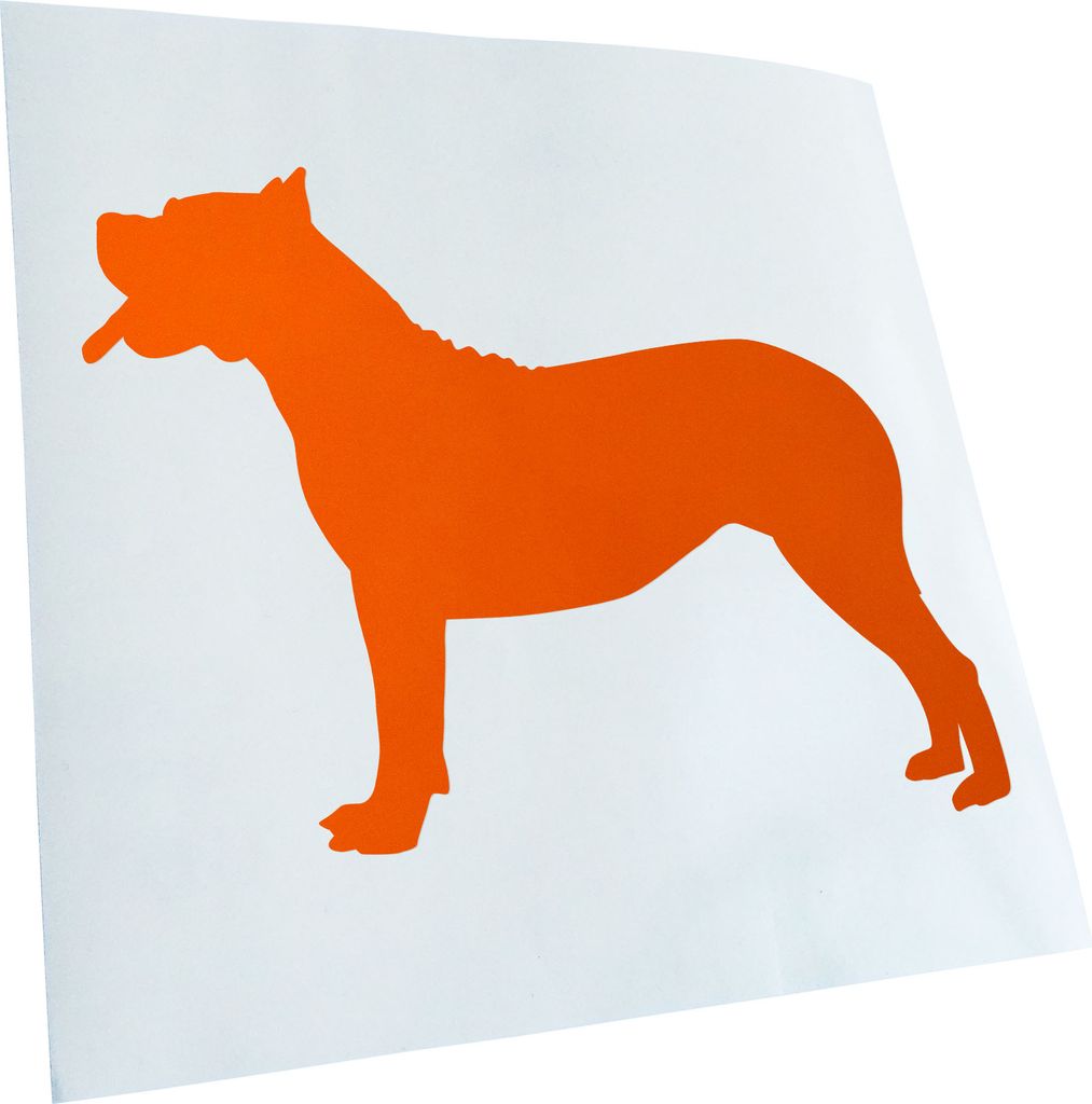 Kiwistar - Autoaufkleber - Dogo Canario Hundrasse Heckscheibenaufkleber - Aufkleber für Auto Kfz Fahrrad, LKW, Truck Mofa