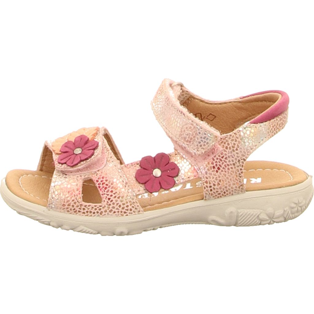 Ricosta Cilla, Mädchen Metallicleder Sandalen in rose, - Main Image