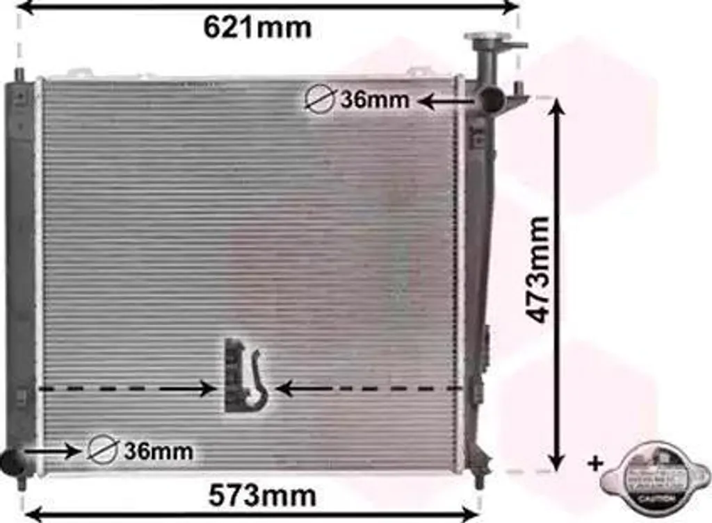 Radiateur Moteur VAN WEZEL 83002272 pour KIA SORENTO II XM Diesel