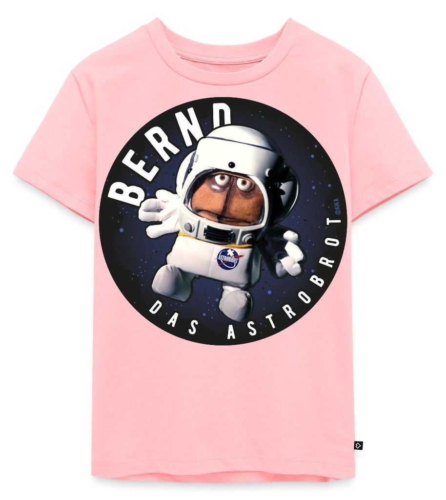 Spreadshirt Bernd Das Brot Astrobrot Rund Kinder Premium T-Shirt, 122/128 (6 Jahre), Rosa