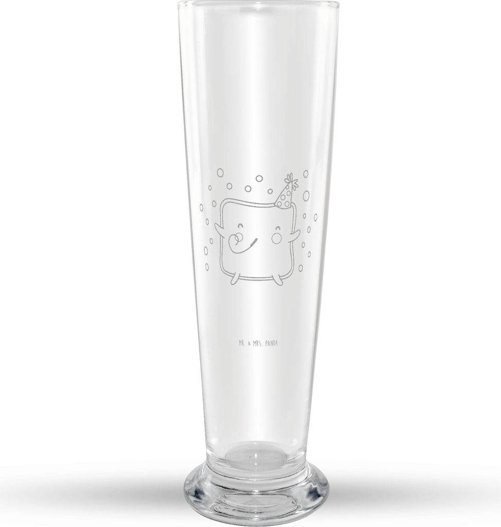 Mr. & Mrs. Panda Bierglas Toast Party - Transparent - Geschenk, Valentinstag, Hochzeitstag, Weißbierglas, Mr Mrs Weizenglas, Freund, für Frauen, ...