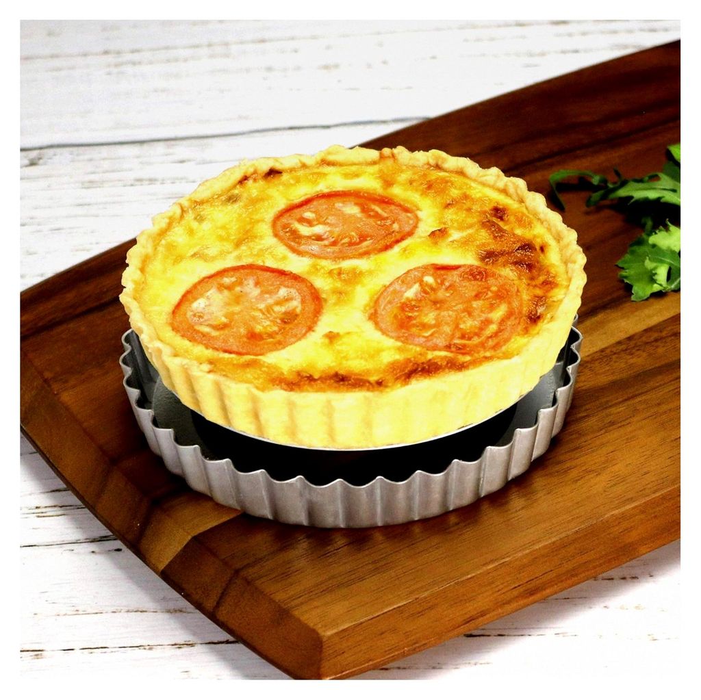 Lose Flan-/Tarte-/Quicheform - 25 cm, Silber