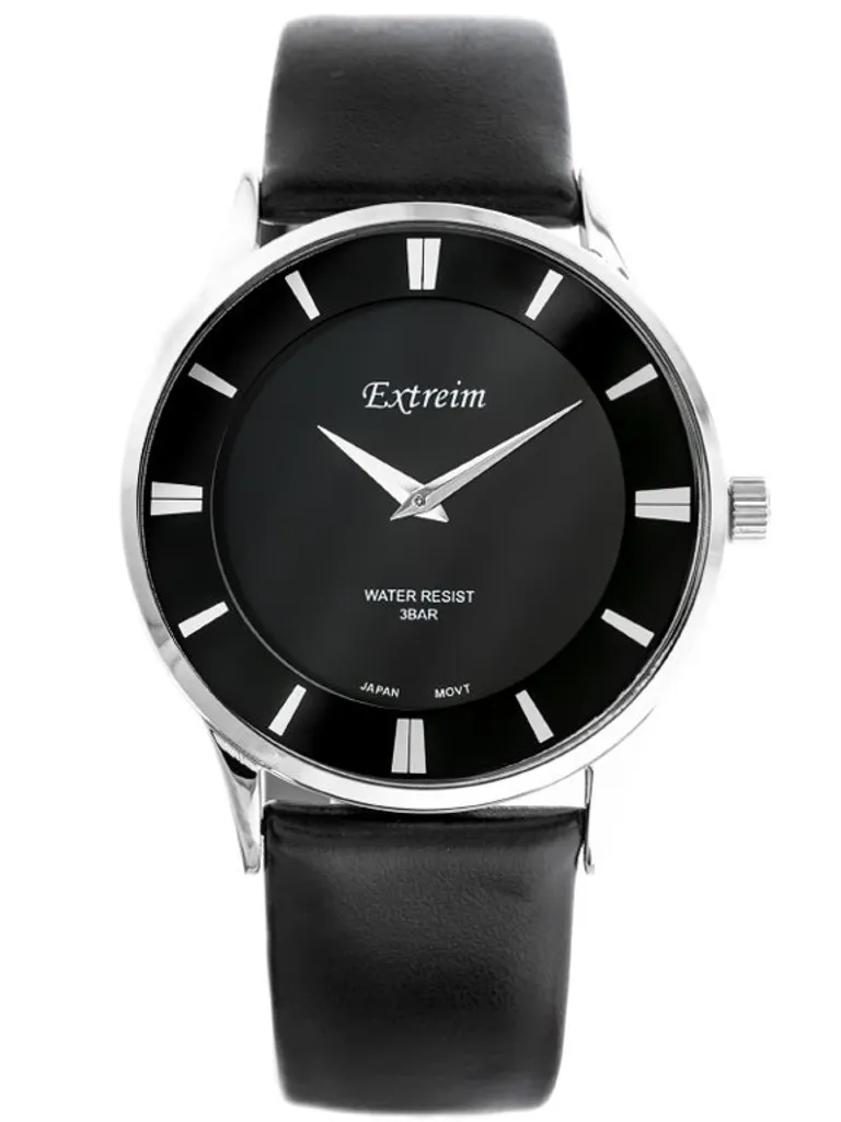 Montre Bracelet pour Homme Extreim en Acier Argenté et Cadran Bleu Sport