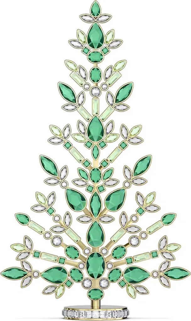 Décoration de Table Noël Swarovski Gema Sapin Vert en Cristal 5691040