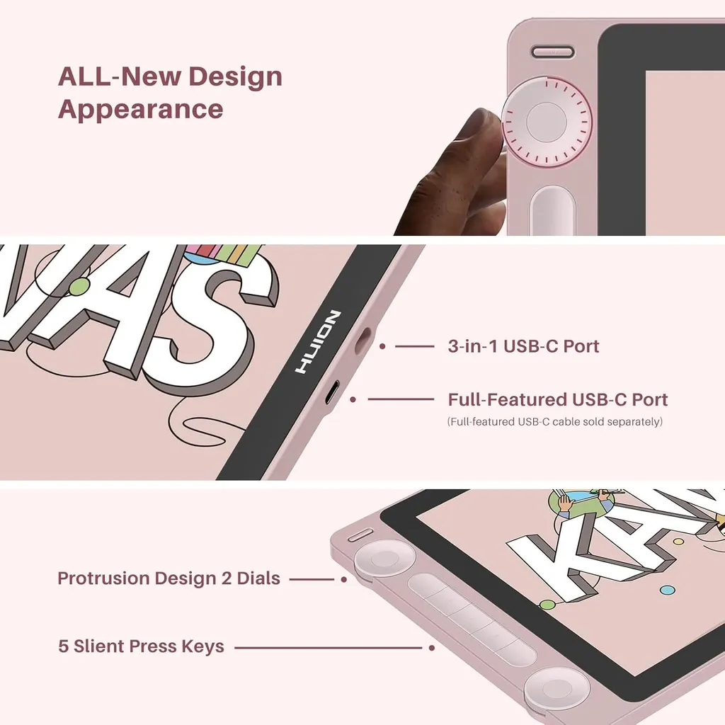 Tablette graphique écran pour dessin numérique Kamvas 13 Gen 3 13.3