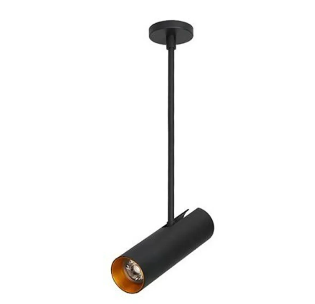 Objectif AZzardo Rond Noir et Or - Spot Encastrable Design Moderne