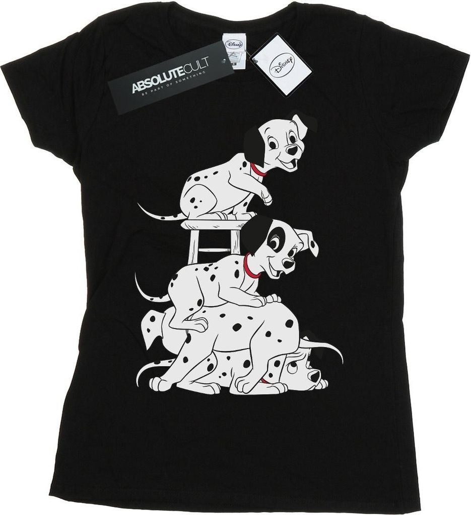 Disney - "101 Dalmatians" T-Shirt für Damen BI14865 (XL) (Schwarz)