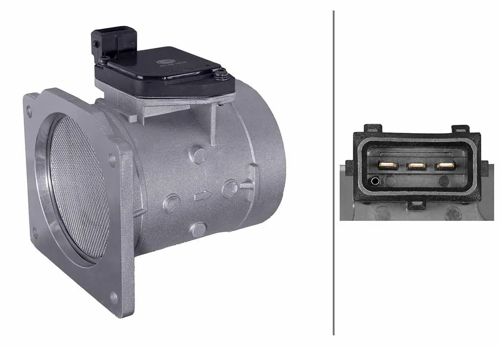 Débitmètre d'air HELLA 3 broches à visser pour AUDI A4 et modèles VAG
