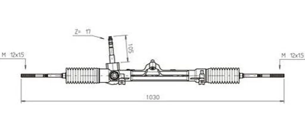 Boîtier de Direction Crémaillère pour Fiat Punto - Modèle FI4111