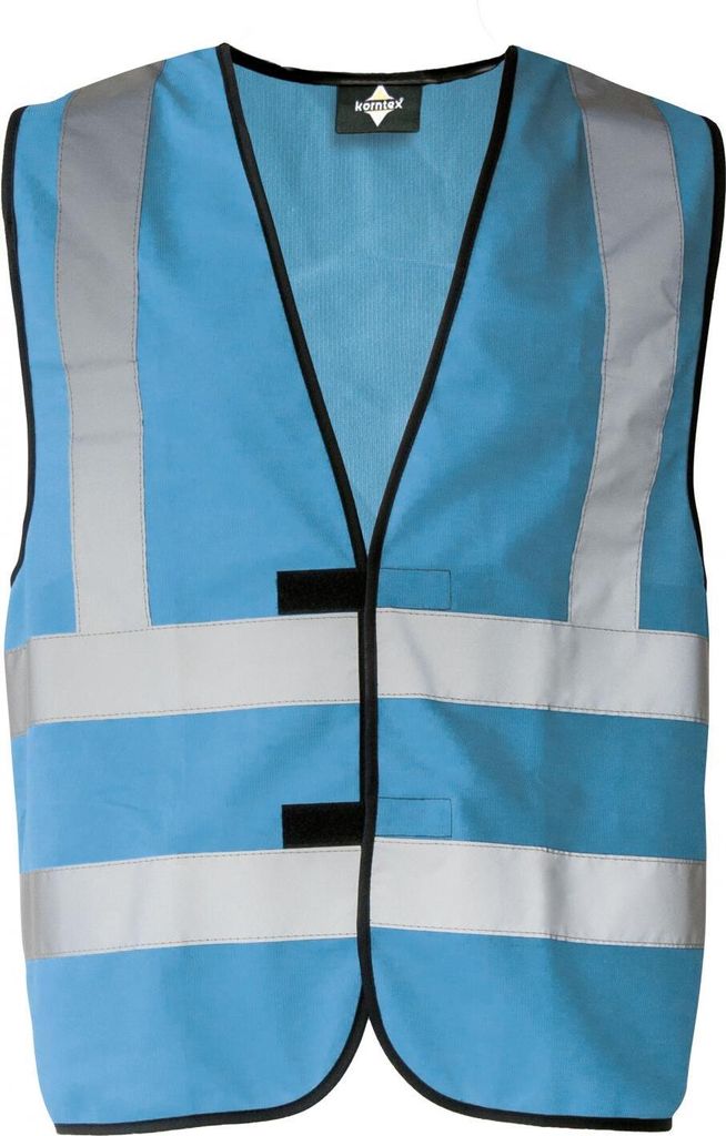 Korntex KX140 | Warnweste mit vier Reflexstreifen EN ISO 20471 - Farbe: Sky Blue - Größe: XL