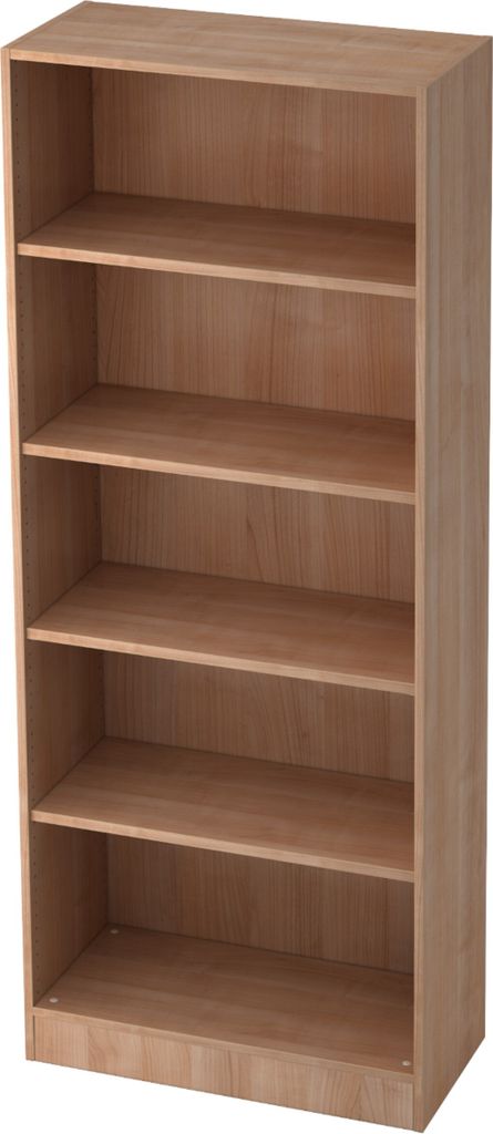 bümö office Aktenregal - 5 Ordnerhöhen - Nachbildung: Nussbaum