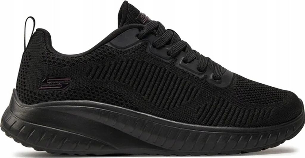 Buty damskie SKECHERS BOBS SPORT Squad Chaos czarne Zdjęcie produktu 
