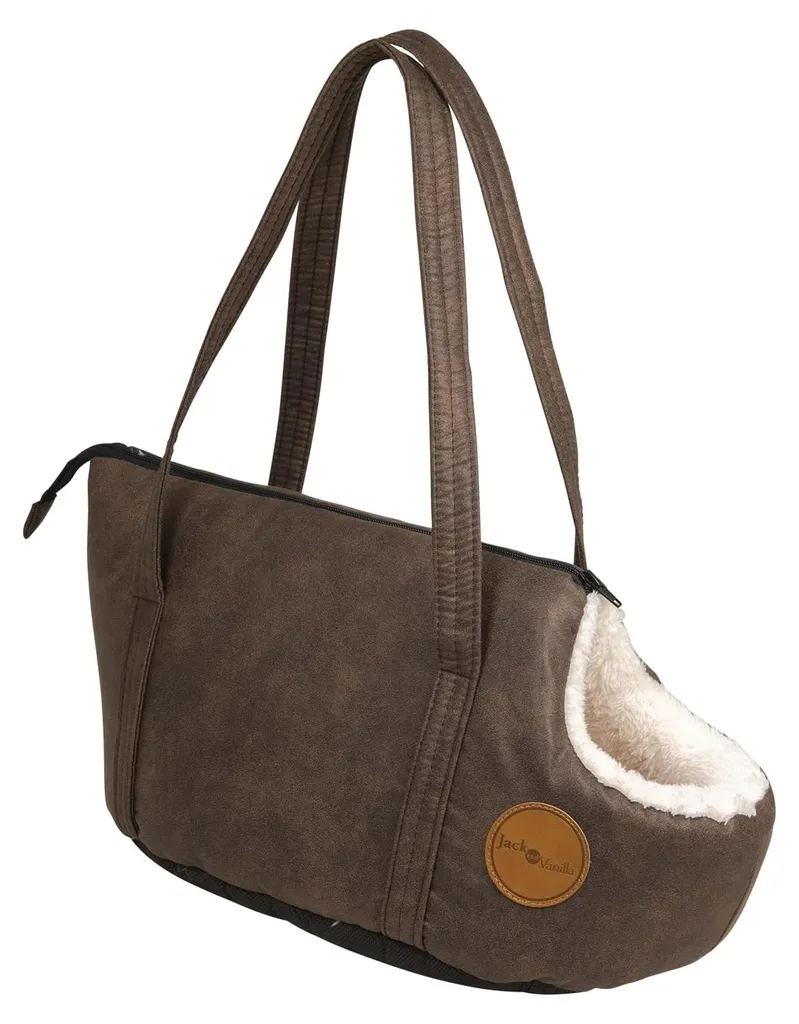 Sac de transport animal Jack and Vanilla Classy M 55x30 cm anti-stress Brun