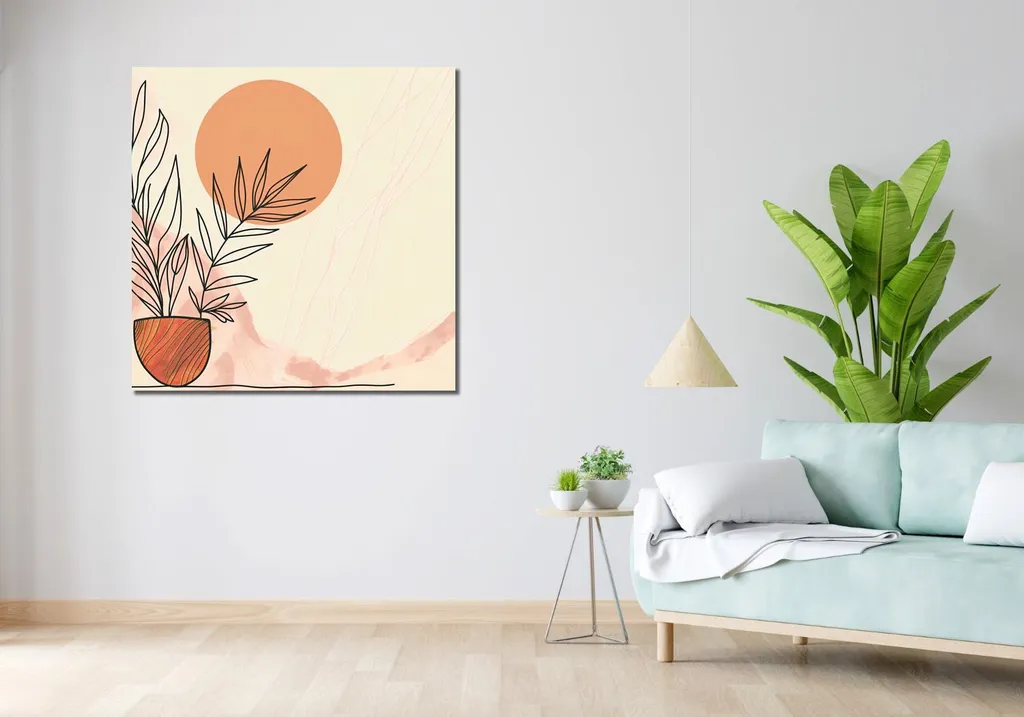 Quadro 100x100 cm Vista sul deserto - 2