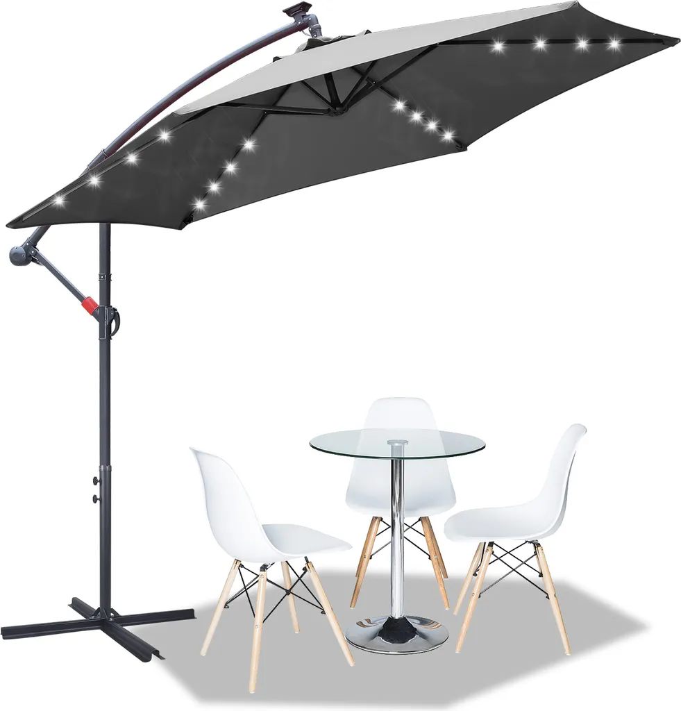 Ombrellone Gazebo con Luci LED 300cm: Perfetto per Feste in Giardino
