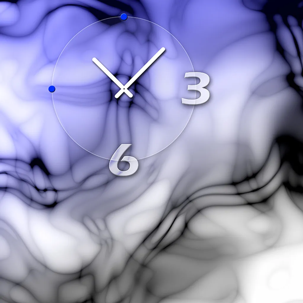 Dixtime 6067 Orologio Parete Design - Quadrato 30x30 Silenzioso