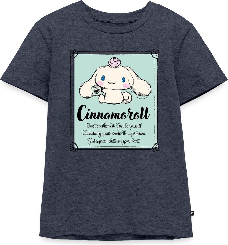 Spreadshirt Cinnamoroll Just Be Yourself Kinder Premium T-Shirt, 134/140 (8 Jahre), Jeansblau