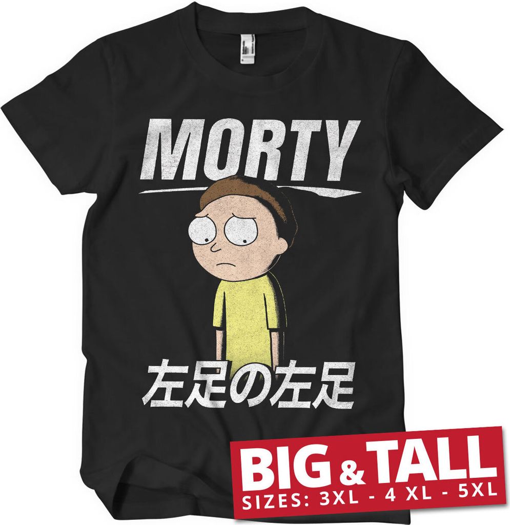 Morty Smith Nig & Tall T-Shirt - 3XL - Black
