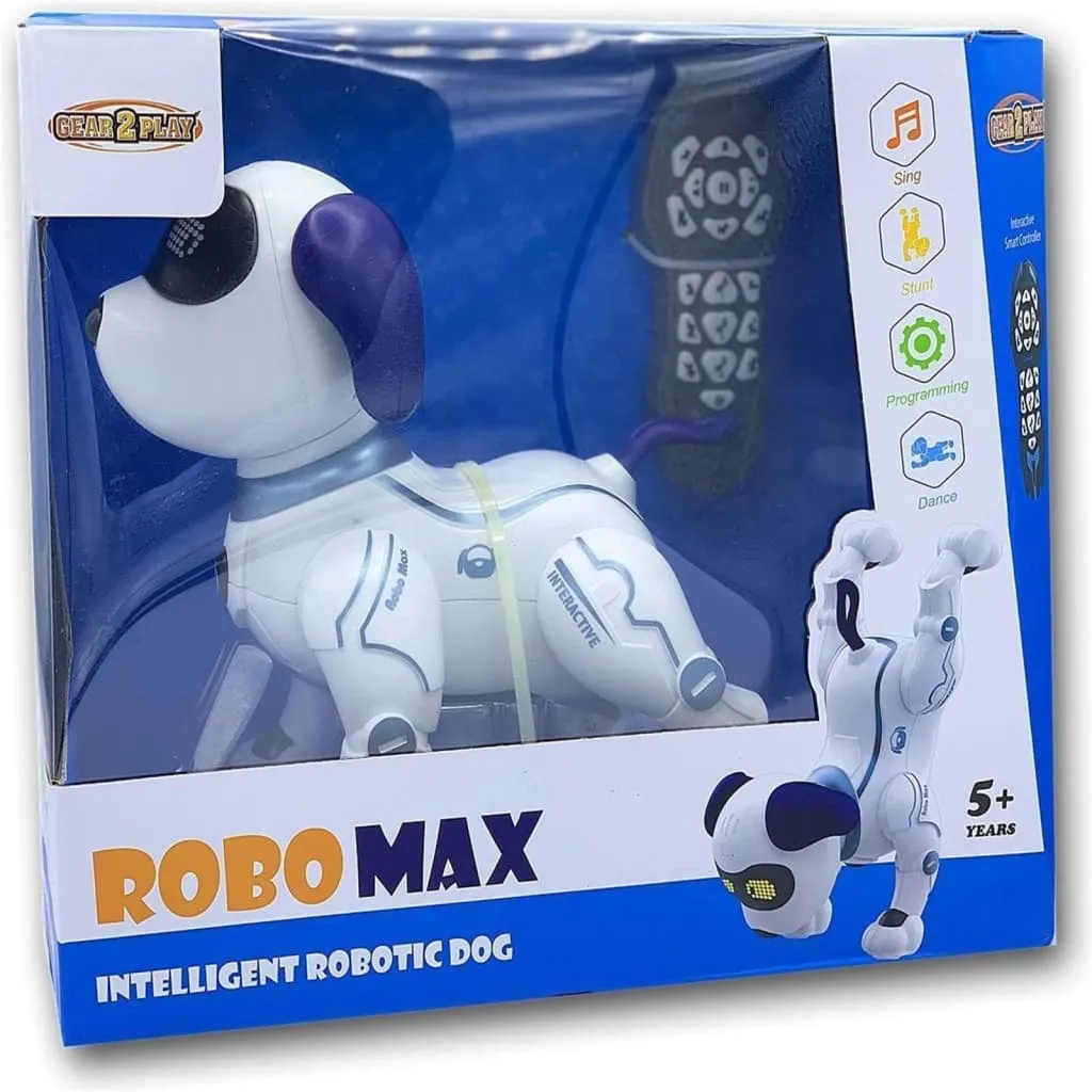 Chien Robot Télécommandé Robo Max Gear2Play - Jouet Électronique Enfant
