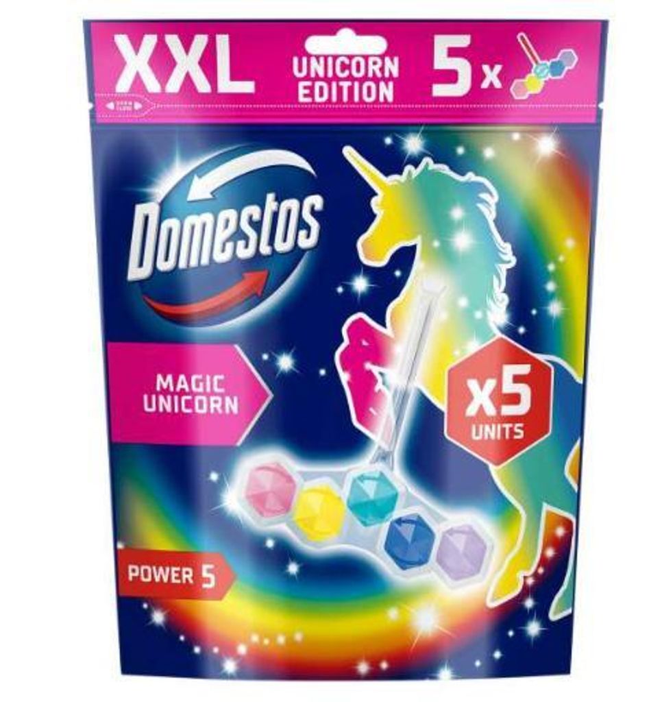 Domestos Power5 WC-Frischeblock Magic Unicorn 5x50g Produktbild 