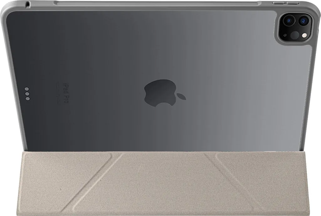 Support iPad Pro 13 M4 M5 Coque Bureau Ajustable pour Mode Vidéo Gris